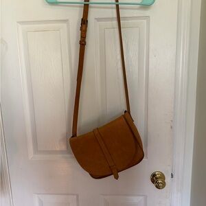 ABLE Tan Crossbody Saddle Bag
